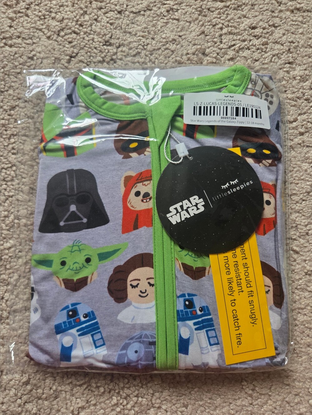 Little Sleepies Star Wars Legend Of The Galaxy Zippy